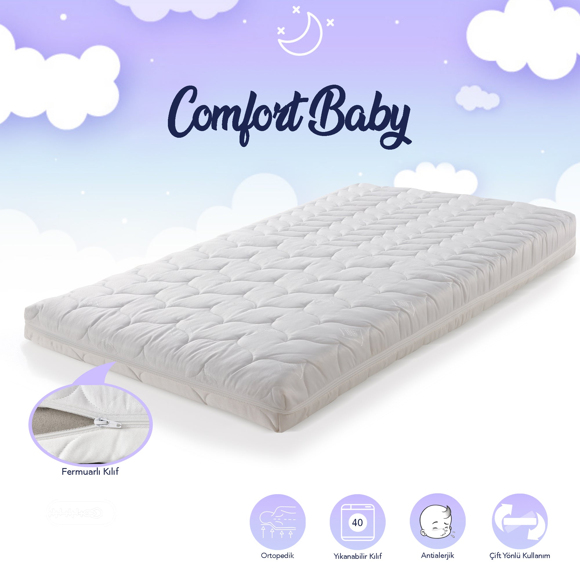 Baby mattress best sale size in cm